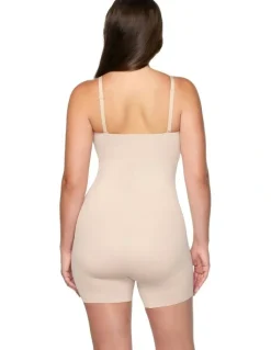 Cupid Shapewear Dress Rehearsal Convertible-to-Strapless Shapewear Bodysuit in Warm Beige
