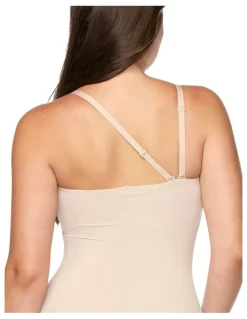 Cupid Shapewear Dress Rehearsal Convertible-to-Strapless Shapewear Bodysuit in Warm Beige