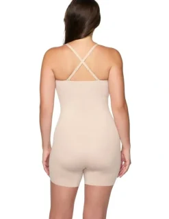 Cupid Shapewear Dress Rehearsal Convertible-to-Strapless Shapewear Bodysuit in Warm Beige