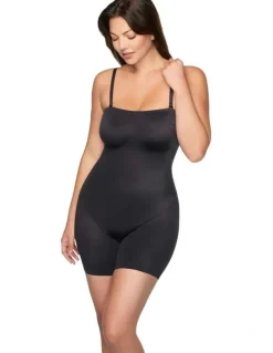 Cupid Shapewear Dress Rehearsal Convertible-to-Strapless Shapewear Bodysuit in Black