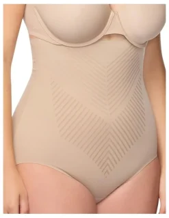 Cupid Shapewear Iconic Core Ultra-High Waist Shaping Brief in Stucco