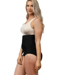 Cupid Shapewear Just Enough Plus Size Ultra High Waist Shaping Brief in Black