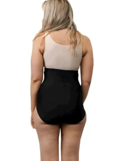 Cupid Shapewear Just Enough Plus Size Ultra High Waist Shaping Brief in Black