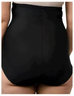 Cupid Shapewear Just Enough Plus Size Ultra High Waist Shaping Brief in Black
