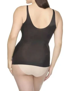 Cupid Shapewear No Side Show Firm Control Slimming Tank Top in Black