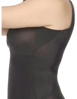 Cupid Shapewear No Side Show Firm Control Slimming Tank Top in Black
