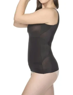 Cupid Shapewear No Side Show Firm Control Slimming Tank Top in Black