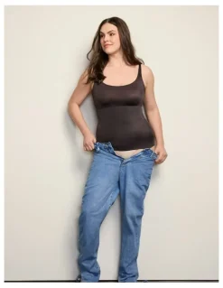 Cupid Shapewear No Side Show Firm Control Slimming Tank Top in Black