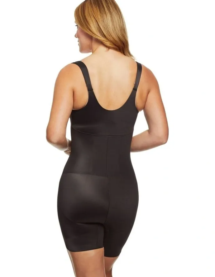 Cupid Shapewear Shape Away Extra-Firm Cupless Body And Thigh Shaper in Black