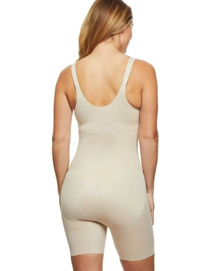 Cupid Shapewear Shape Away Extra-Firm Cupless Body And Thigh Shaper in Warm Beige