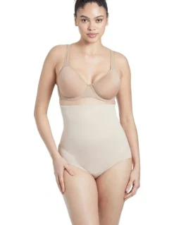 Cupid Shapewear Shape Away Ultra-High Waist Shaping Brief in Warm Beige