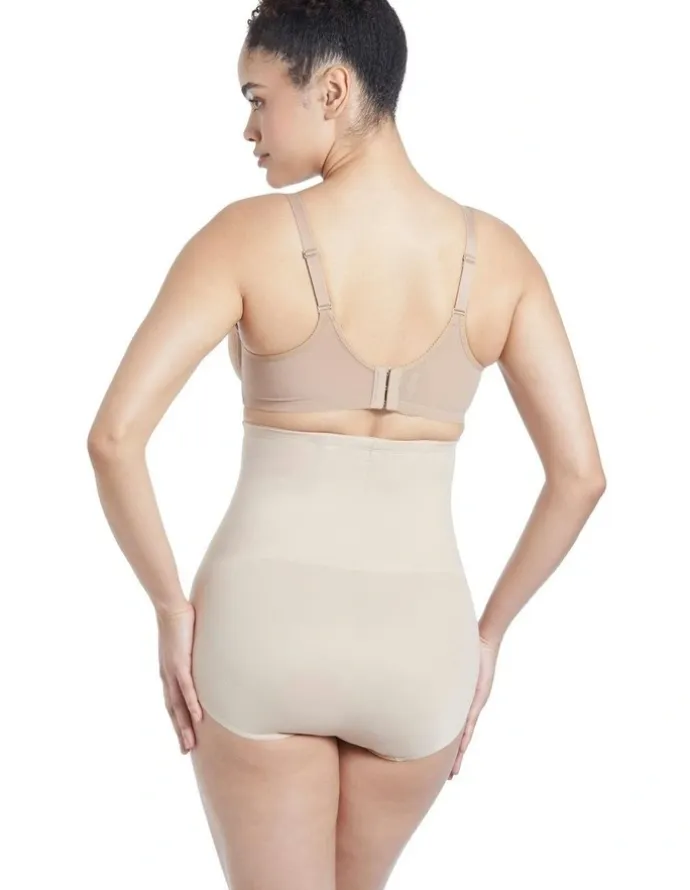 Cupid Shapewear Shape Away Ultra-High Waist Shaping Brief in Warm Beige