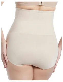 Cupid Shapewear Shape Away Ultra-High Waist Shaping Brief in Warm Beige