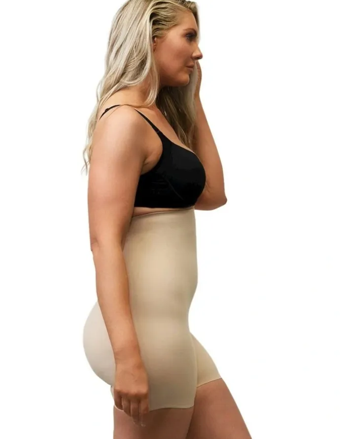 Cupid Shapewear Sleek Essentials Ultra High Waist Shaper Short in Warm Beige