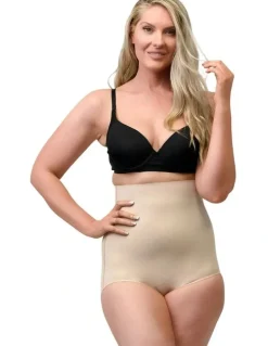 Cupid Shapewear Sleek Essentials Ultra High Waist Shaping Brief in Warm Beige
