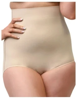 Cupid Shapewear Sleek Essentials Ultra High Waist Shaping Brief in Warm Beige