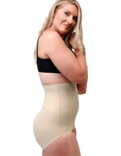 Cupid Shapewear Sleek Essentials Ultra High Waist Shaping Brief in Warm Beige