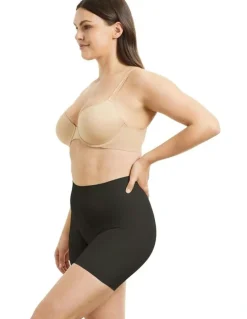 Cupid Shapewear Sleek Essentials Thigh & Tummy Control Shaping Short in Black