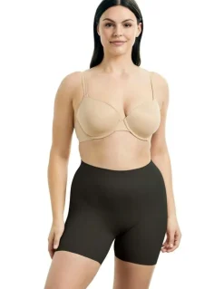 Cupid Shapewear Sleek Essentials Thigh & Tummy Control Shaping Short in Black