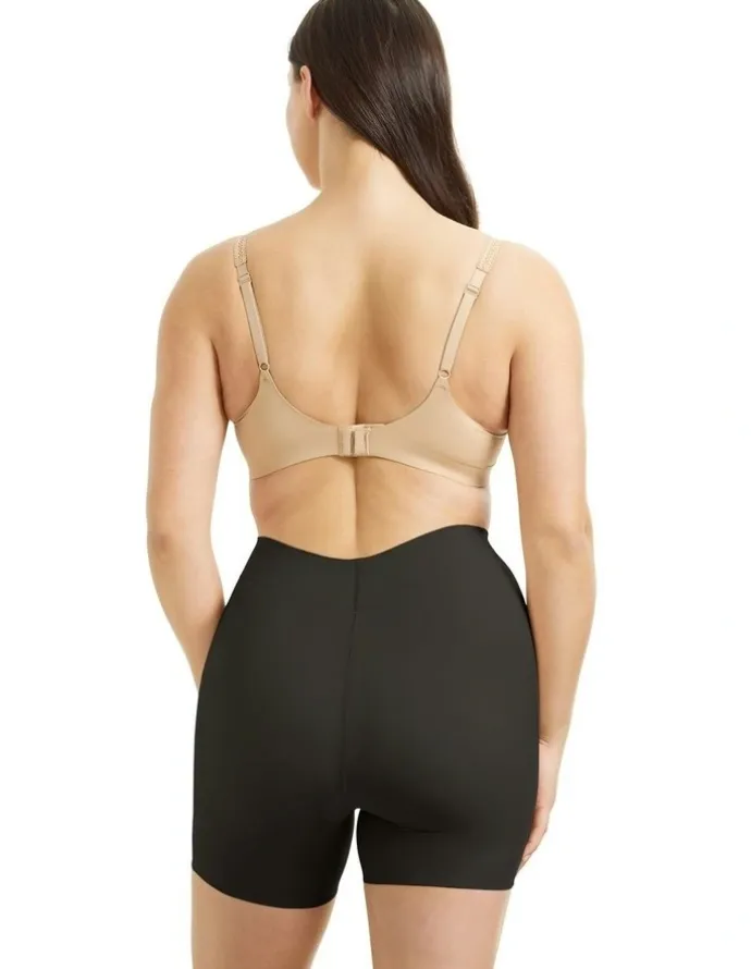 Cupid Shapewear Sleek Essentials Thigh & Tummy Control Shaping Short in Black