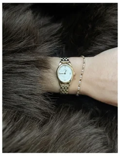 Daniel Wellington Ophelia Mini Link Watch 25X22mm in Gold