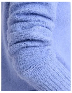 David Lawrence Alessa Polo Knit in Periwinkle