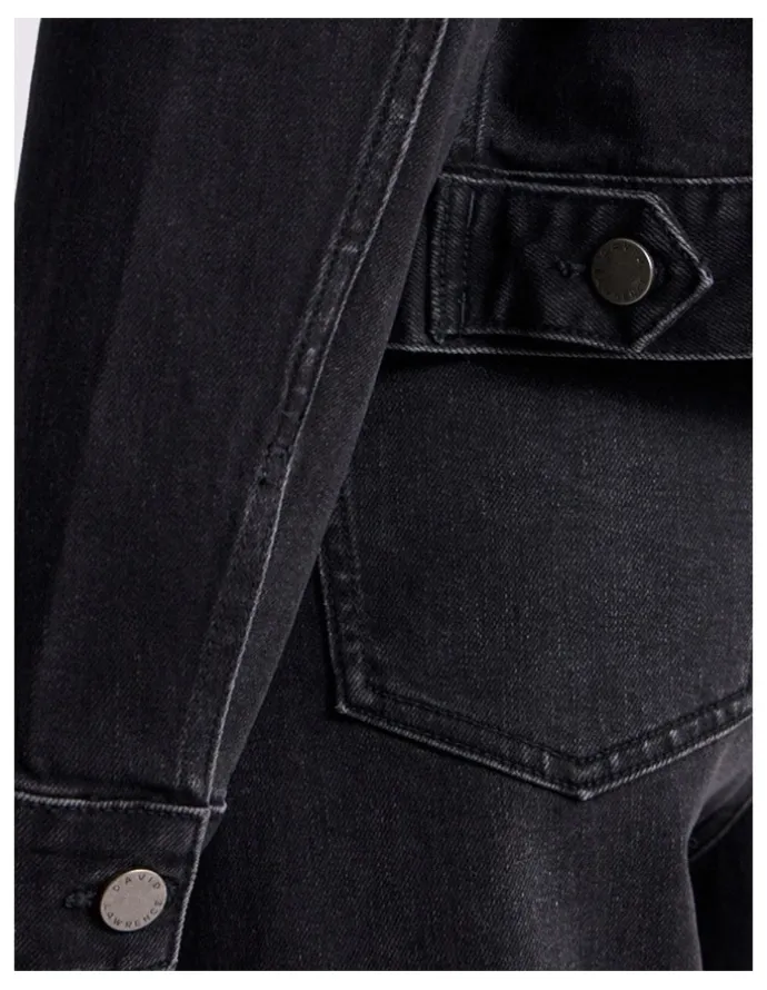 David Lawrence Aspen Denim Jacket in Washed Black