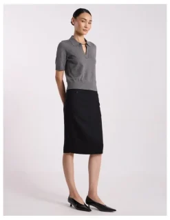 David Lawrence Edna Pencil Skirt in Black