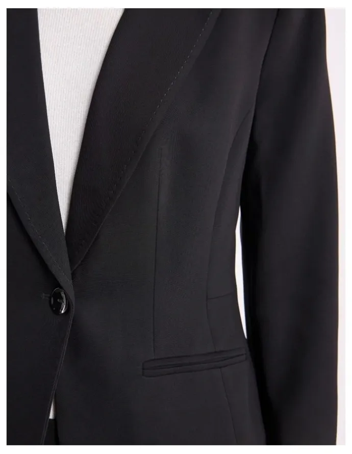 David Lawrence Edna Suit Blazer in Black