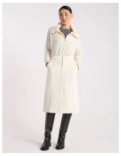 David Lawrence Iiona Corduroy Skirt in Ivory