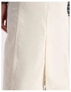 David Lawrence Iiona Corduroy Skirt in Ivory