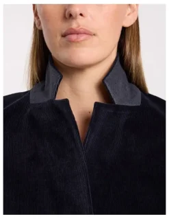 David Lawrence Iiona Corduroy Blazer in Navy