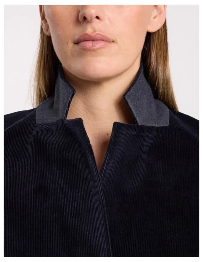 David Lawrence Iiona Corduroy Blazer in Navy