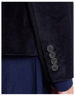 David Lawrence Iiona Corduroy Blazer in Navy