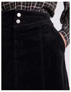 David Lawrence Iiona Corduroy Skirt in Black