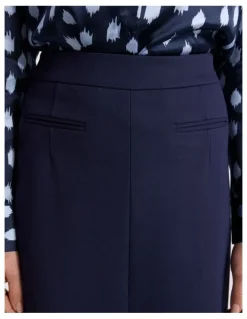 David Lawrence Jenni Ponte Skirt in Navy