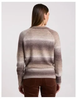 David Lawrence Jesse Ombre Knit in Nutmeg Ombre