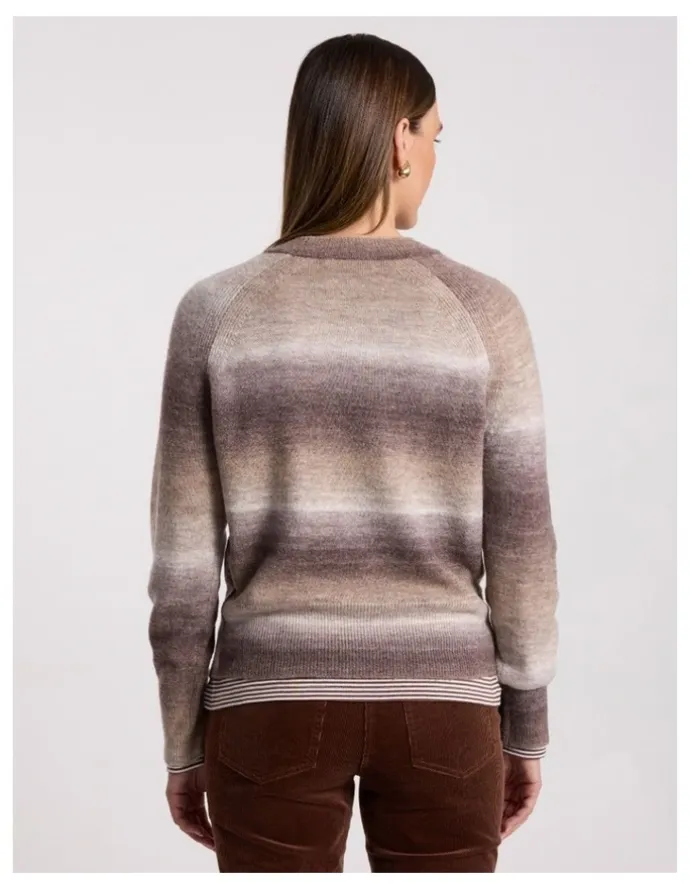 David Lawrence Jesse Ombre Knit in Nutmeg Ombre