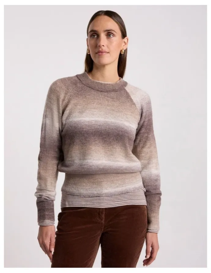 David Lawrence Jesse Ombre Knit in Nutmeg Ombre