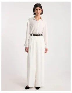 David Lawrence Kumru Leather Belt in Black/Gold