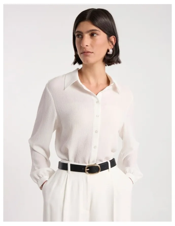 David Lawrence Kumru Leather Belt in Black/Gold
