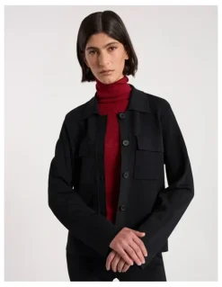 David Lawrence Laila Milano Knit Jacket in Black