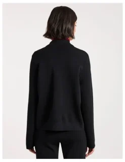 David Lawrence Laila Milano Knit Jacket in Black