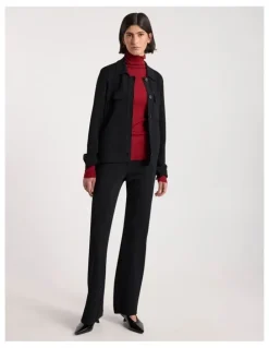 David Lawrence Laila Milano Knit Jacket in Black