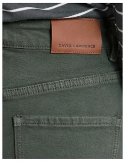 David Lawrence Lily Straight Leg Pant in Nori Green