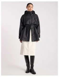 David Lawrence Lima Pvc Windbreaker in Black
