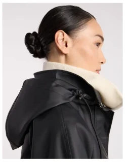 David Lawrence Lima Pvc Windbreaker in Black