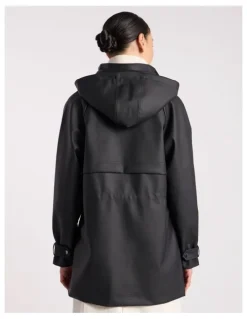 David Lawrence Lima Pvc Windbreaker in Black