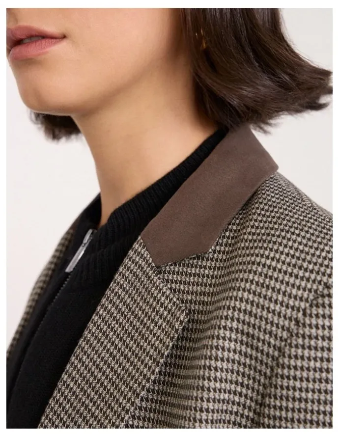 David Lawrence Whitney Jacket in Espresso Check