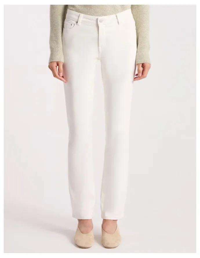 David Lawrence Amanda Slim Leg Jean in White